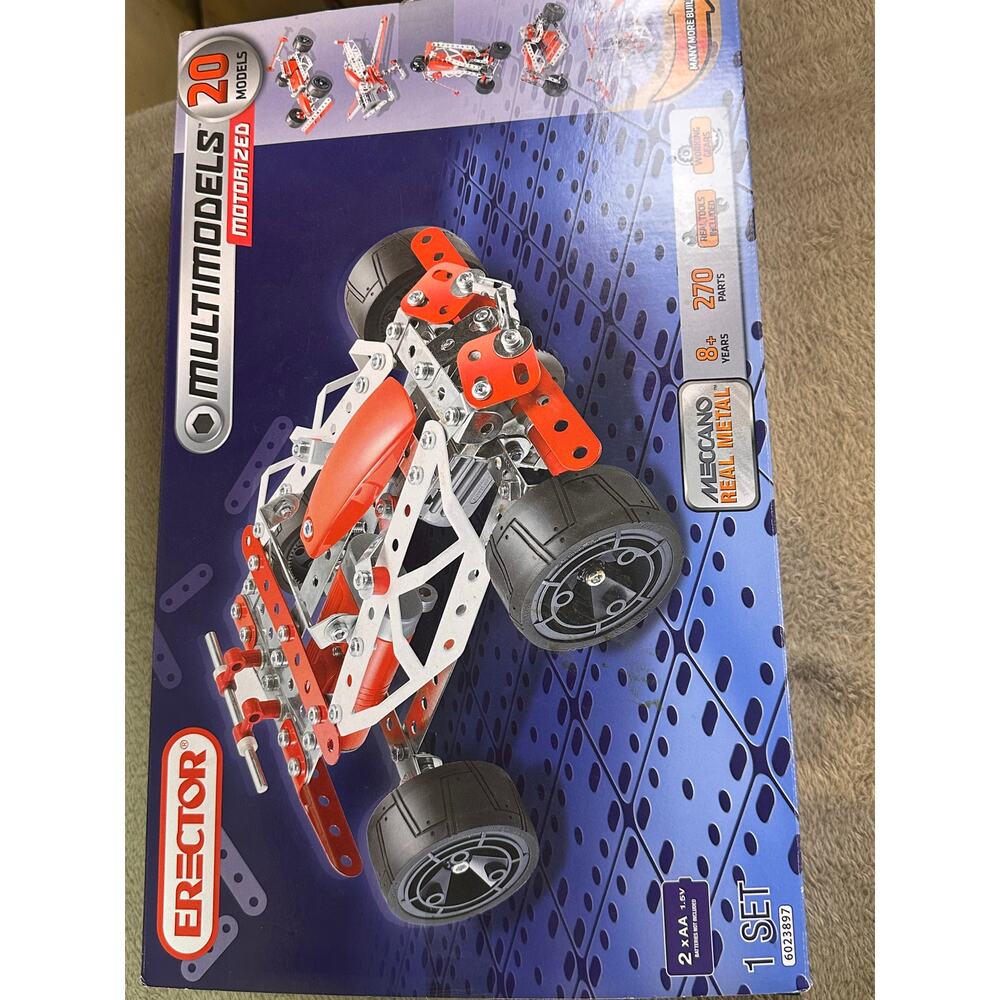 Erector Motorized Building Set 20 Models Meccano STEM Kit w Box - Picture 2 of 6